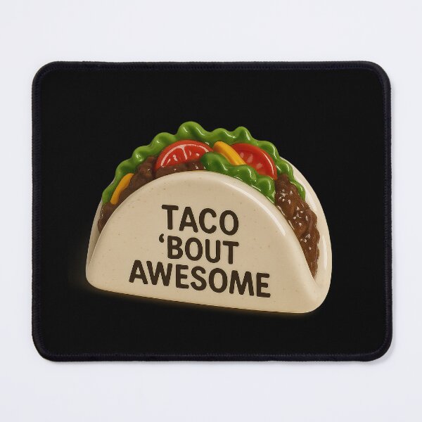Item preview, Taco ’bout Awesome – Sharp saying, strong design designed and sold by Girih.