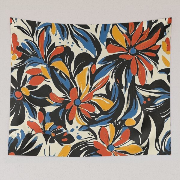 Item preview, Retro Arte Povera Floral Pattern designed and sold by HausKatz.