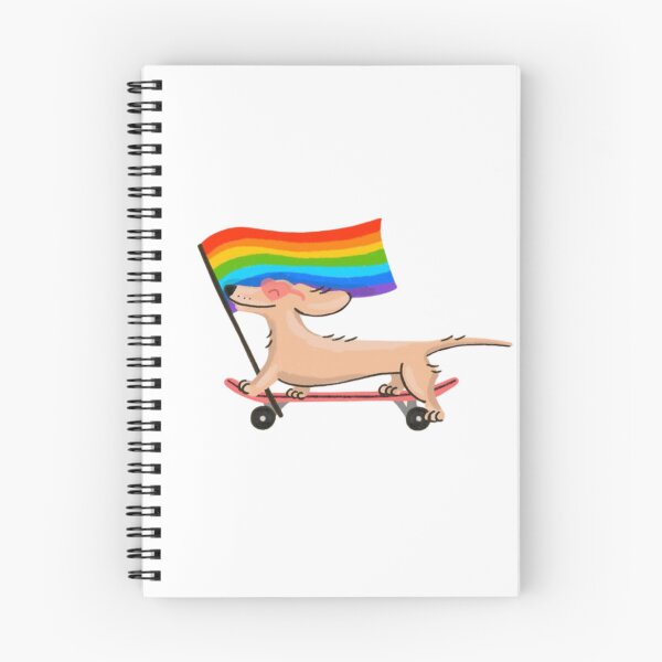 Item preview, pride dog designed and sold by Pretty Postcards.