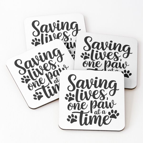 Item preview, Saving Lives One Paw At A Time - Animal Rescue & Adoption designed and sold by CuteDesignables.