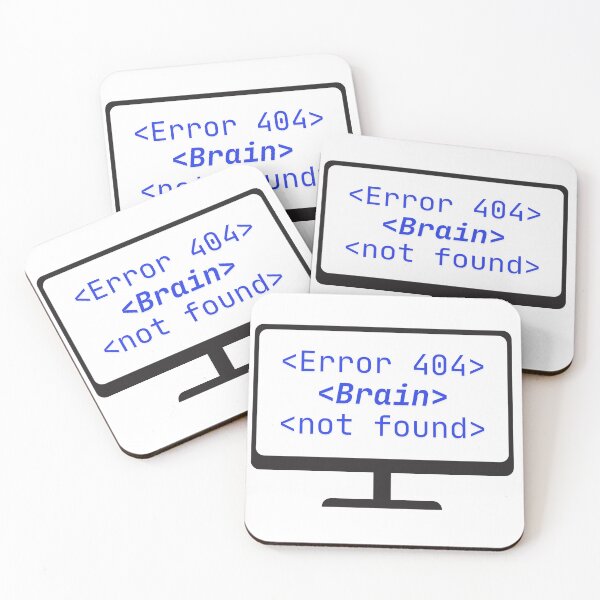 Item preview, Error 404: Brain Not Found designed and sold by NOVA-POP.