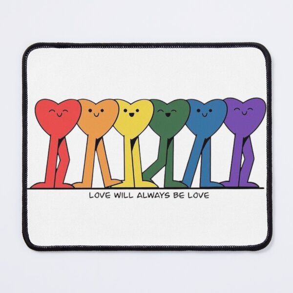 Item preview, rainbow hearts designed and sold by Pretty Postcards.