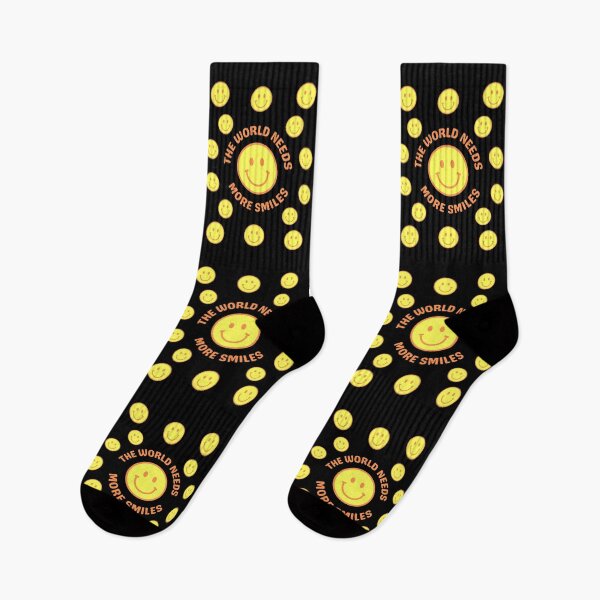Item preview, The World Needs More Smiles, Lots of Smiley Face, Happy, Yellow, Orange designed and sold by AASparksDesigns.