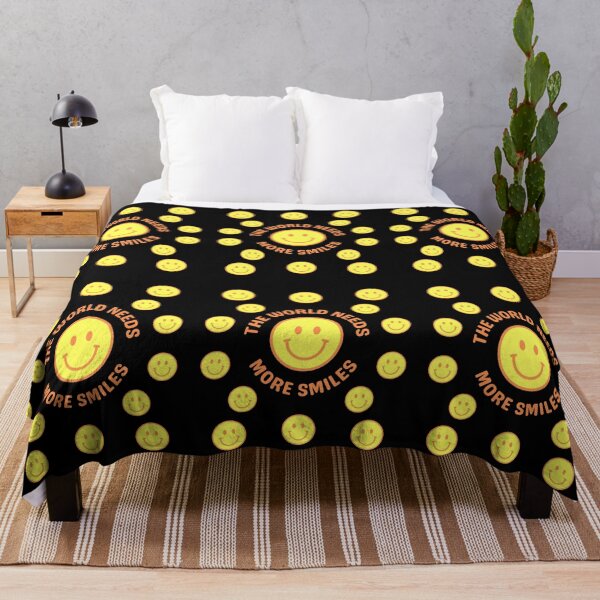 Item preview, The World Needs More Smiles, Lots of Smiley Face, Happy, Yellow, Orange designed and sold by AASparksDesigns.