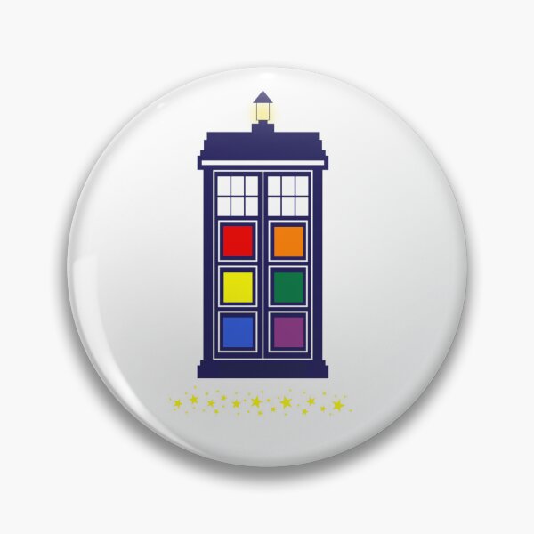 Artikelvorschau, LGBTQIA Pride Polizei-Notrufsäule für Whovian entworfen und verkauft von KristianasQuill.