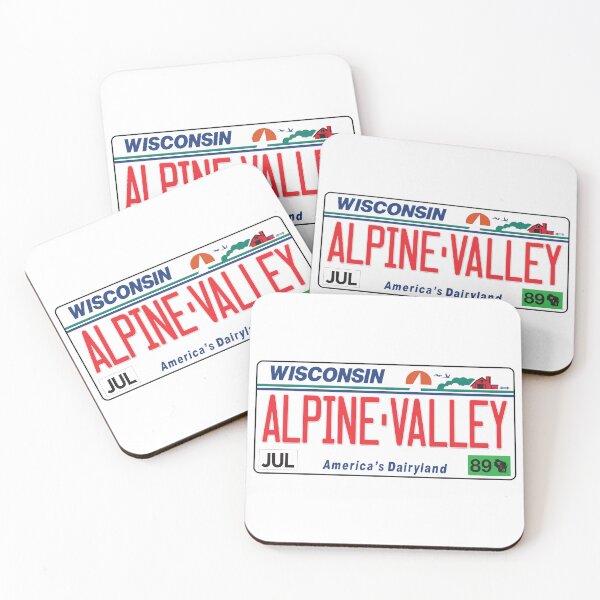 Item preview, Alpine Valley Grateful Tour July 1989 Wisconsin Vintage License Plate Sticker designed and sold by Fallingardor.