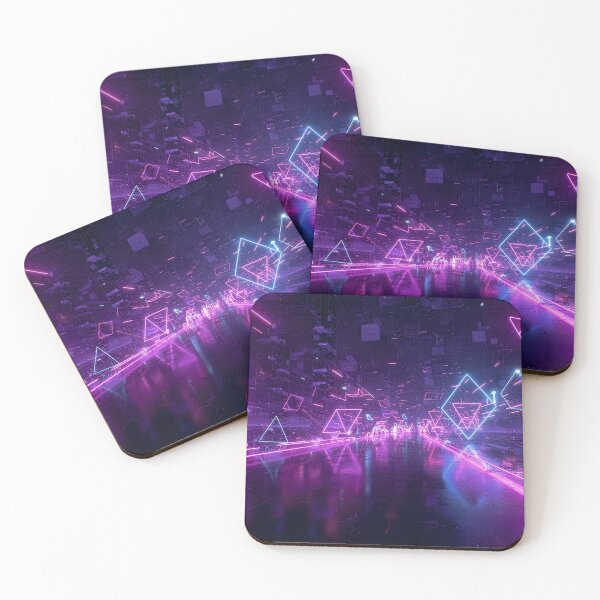 Item preview, Futuristic Dark Purple Light Trails designed and sold by SparroCreative.