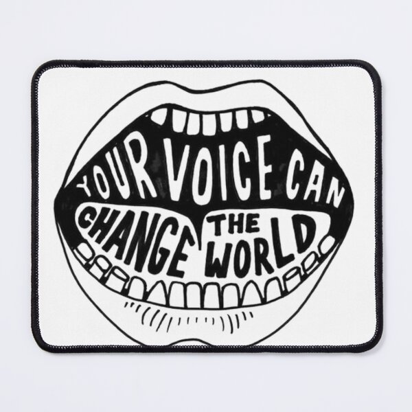 Item preview, your voice can change the world designed and sold by Pretty Postcards.