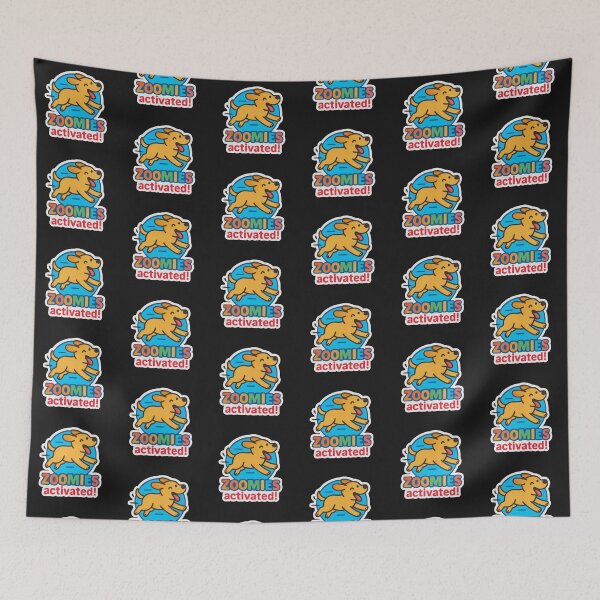 Item preview, Zoomies Activated -Funny Running Dog Sticker For Pet Lovers . designed and sold by sochadesigner.
