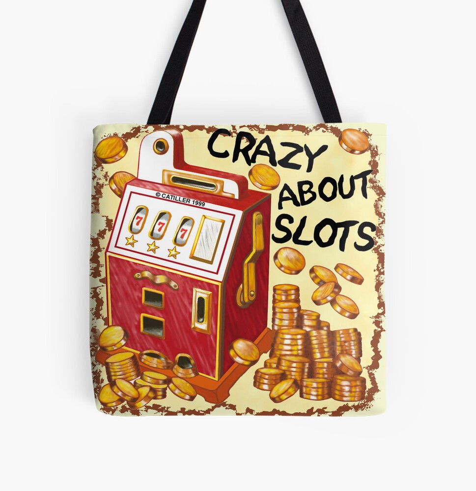 Crazy About Slots tote bag