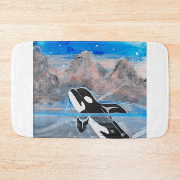 Item preview, Killer Whale Art Print – Pacific Northwest Summer Mountains | Whale Lover Gift | T-Shirt, Mug, Tote Bag designed and sold by vwalterson.