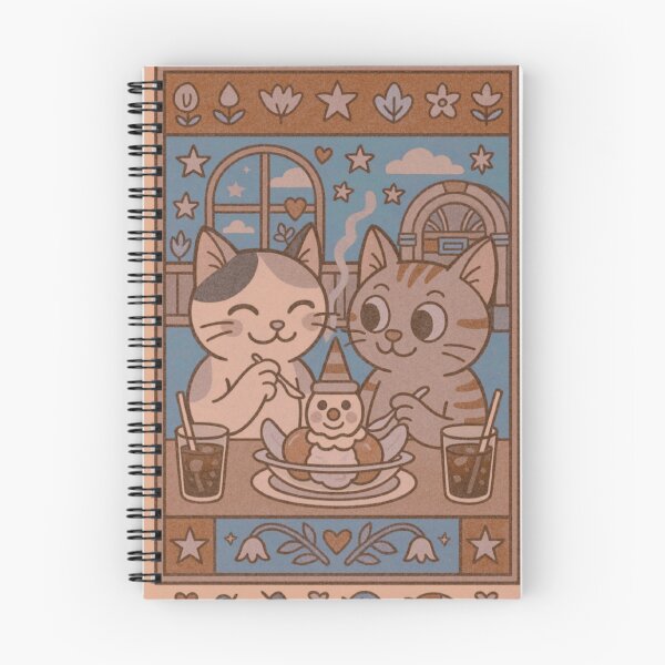 Item preview, gatitos compartiendo helado designed and sold by Rosa B..