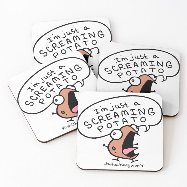 Item preview, SCREAMING POTATO designed and sold by whichwayworld.