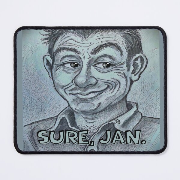 Item preview, Sure Jan Sarcastic Caricature Drawing designed and sold by gleefulme.