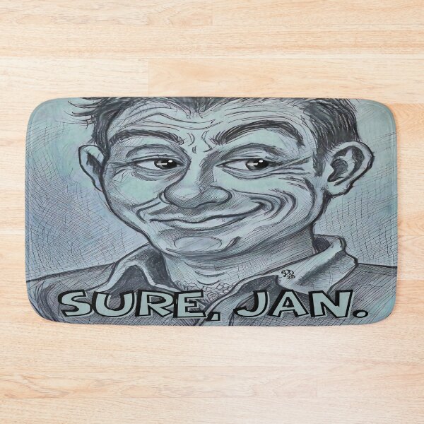 Item preview, Sure Jan Sarcastic Caricature Drawing designed and sold by gleefulme.
