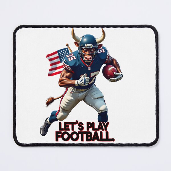 Item preview, Bull Says Let's Play Football designed and sold by Museum Of Non-Existing Art.