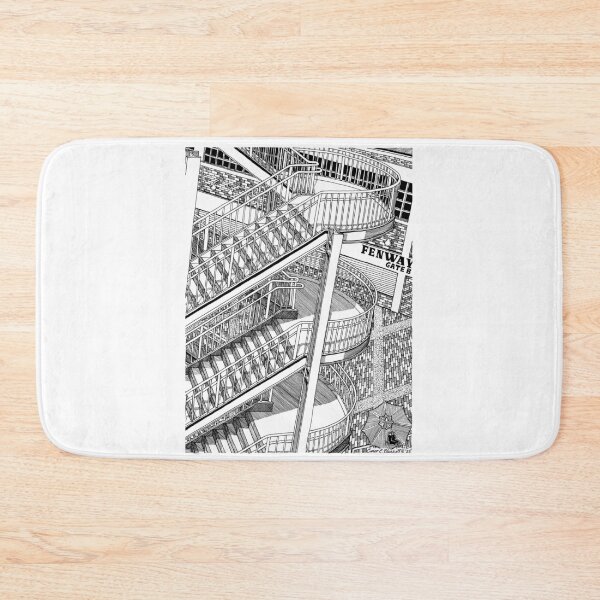 Item preview, Fenway Park Boston Gate B Stairs Drawing designed and sold by Conor Plunkett.