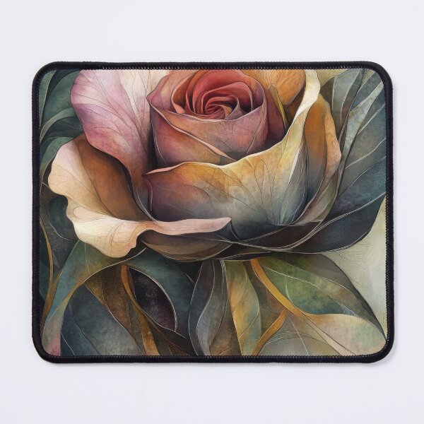 Item preview, Abstract Close-Up Rose in Earthy Tones designed and sold by dawnleblanc55.