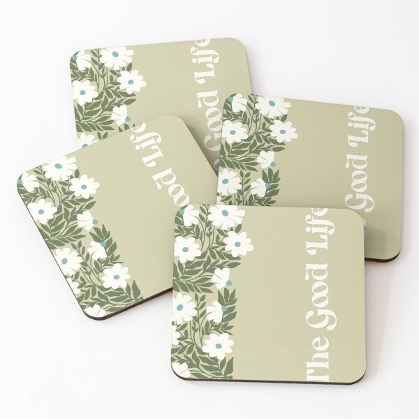 Item preview, The Good Life,  Modern Floral Sage Green and Cream designed and sold by Terri Conrad.