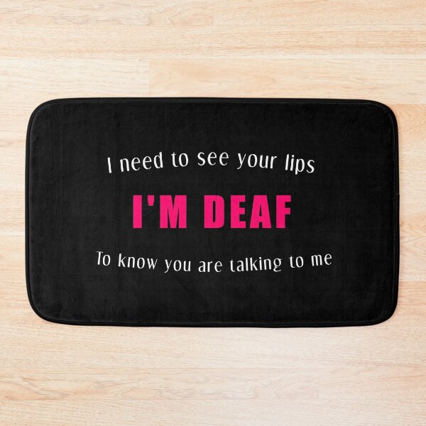 Item preview, Deaf Awareness – Pink Text Lip Reading Design designed and sold by Dance Vibes: Blingit Studios.
