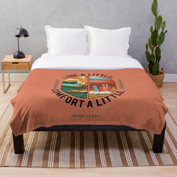 Item preview, Live a Little, Comfort a Little – Outdoor Adventure & Cozy Comfort Quote designed and sold by theatrefinery.