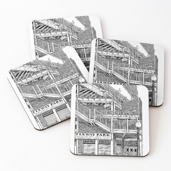 Item preview, Fenway Park Boston Gate E Drawing designed and sold by Conor Plunkett.