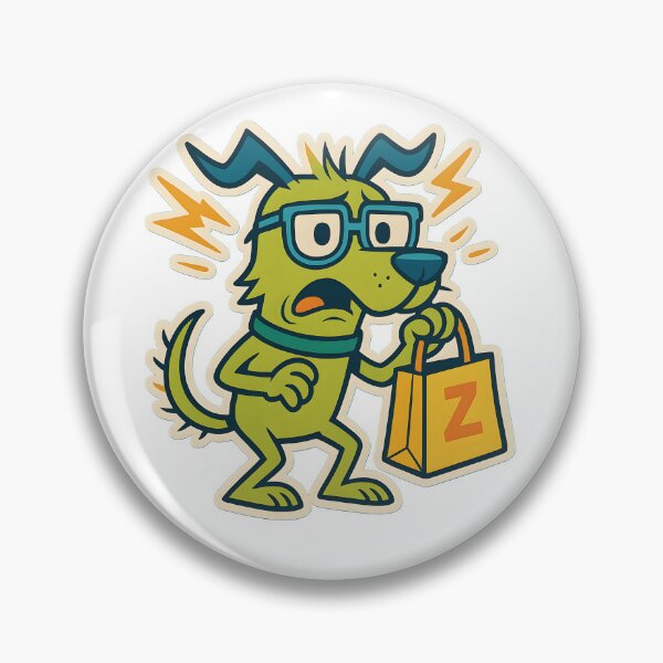 Item preview, Anxious Cartoon Dog with Panic Sparks designed and sold by michallechowicz.