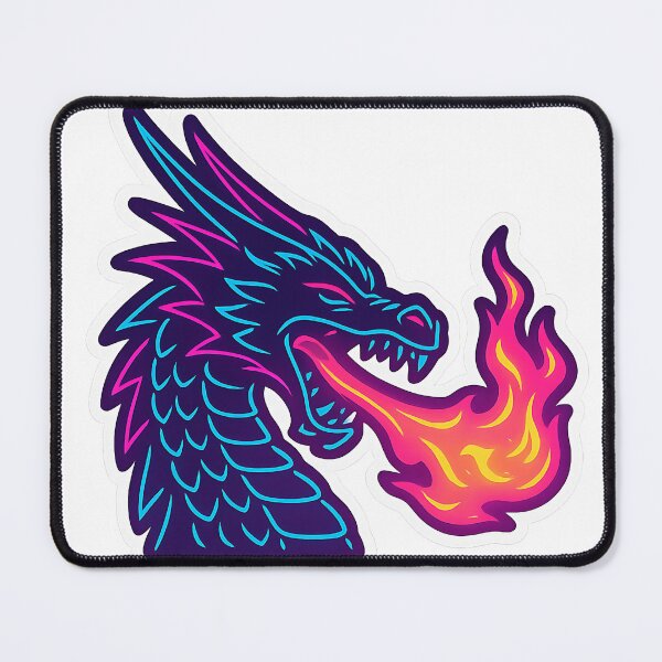 Item preview, Dragon Breathing Fire designed and sold by Throwback Trends.