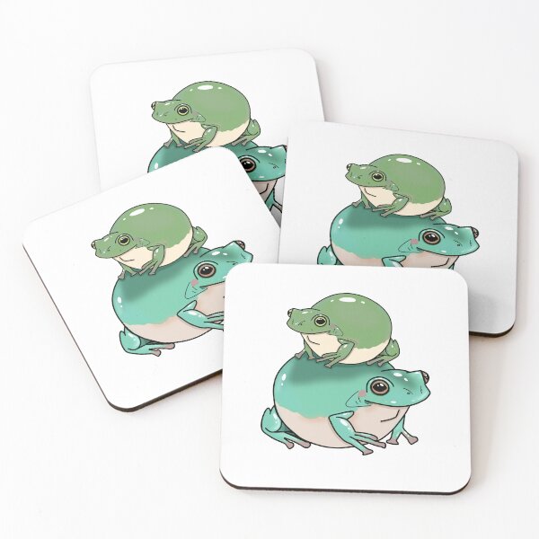 Item preview, Chunky Green and Teal Dumpy Tree Frog designed and sold by CritterStudio.
