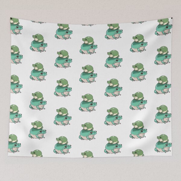 Item preview, Chunky Green and Teal Dumpy Tree Frog designed and sold by CritterStudio.