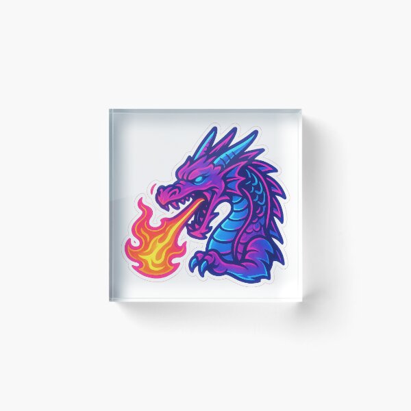 Item preview, Fire-Breathing Dragon designed and sold by Throwback Trends.