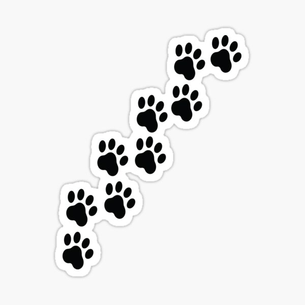 Item preview, Paw Print Sticker designed and sold by stylishsketcher.