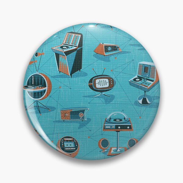 Item preview, Retro Tech Technology TV Turntable Stereo Clock designed and sold by Retroaugogo.