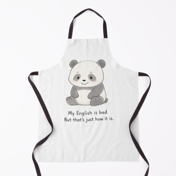 Item preview, Shy Panda – My English Is Bad. So What? designed and sold by Laugh Machine.