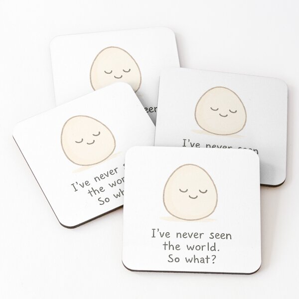 Item preview, Happy Egg – Never Seen the World. So What? designed and sold by Laugh Machine.