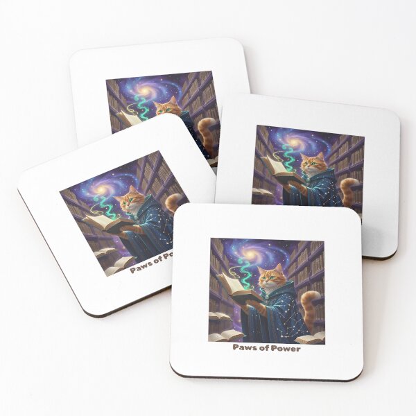 Item preview, Paws of Power – Magical Cosmic Cat Wizard Design designed and sold by R123Hayat.