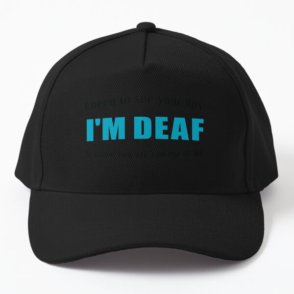 Item preview, Deaf Communication Shirt – Teal DEAF Lip Reading designed and sold by sarahedgecumbe.