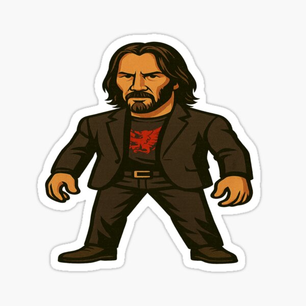 Artikel-Vorschau von Mini-Keanu-Reeves-Meme, designt und verkauft von YonizaStudio.