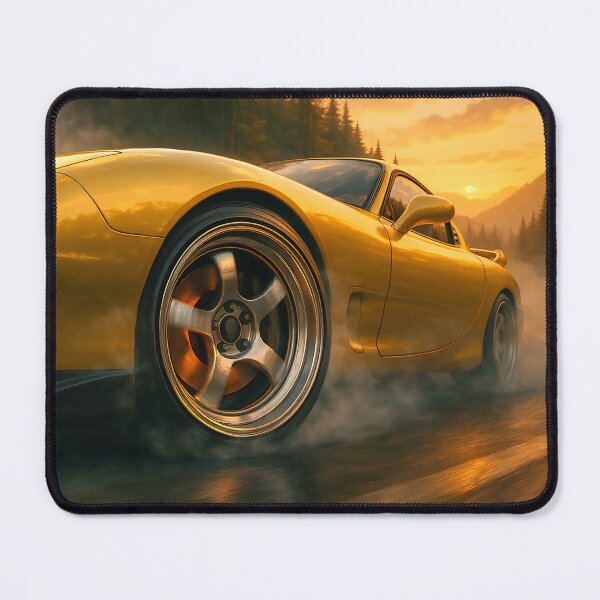 Item preview, Cinematic Mazda RX‑7 FD ‑ Drift Close‑Up Wheel Shot designed and sold by PosterFuel.
