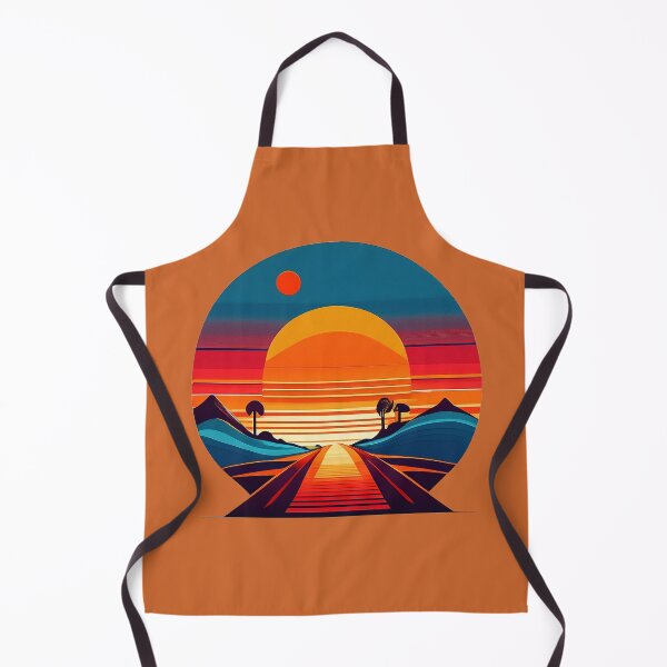 Item preview, Bold style 70s retro sunset calming tee designed and sold by JumWow.