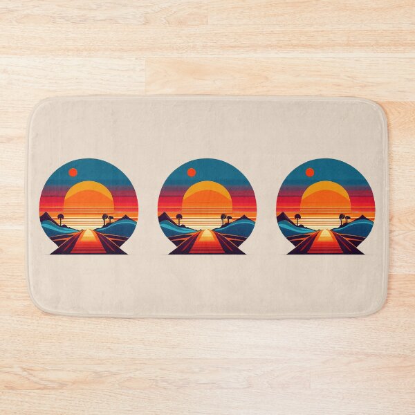 Item preview, Bold style 70s retro sunset calming tee designed and sold by JumWow.