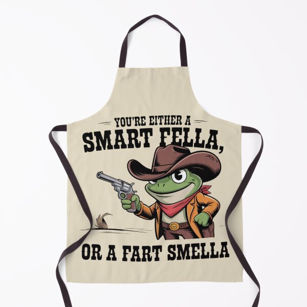 Item preview, You're Either A Smart Fella Or A Fart Smella Vintage Frog, Cowboy Frog, Fart Joke designed and sold by Dabbing Turtle Designs.