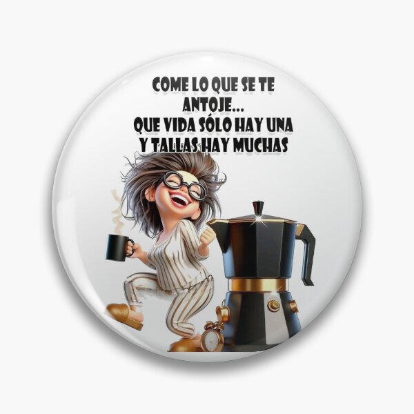 Item preview, Frase Divertida – Mujer Feliz con Café en Pijama designed and sold by unikkk.