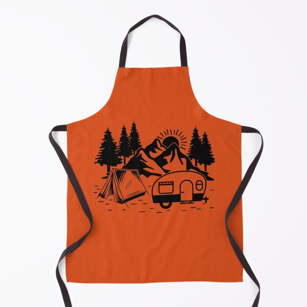 Item preview, Camping Graphic. Mountain, Pine Tree, Tent and Caravan Illustrations. designed and sold by DesignHouse07.
