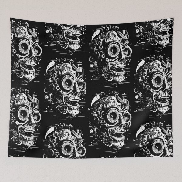 Item preview, Fracture Alloy Skull Art designed and sold by robertmullineux.