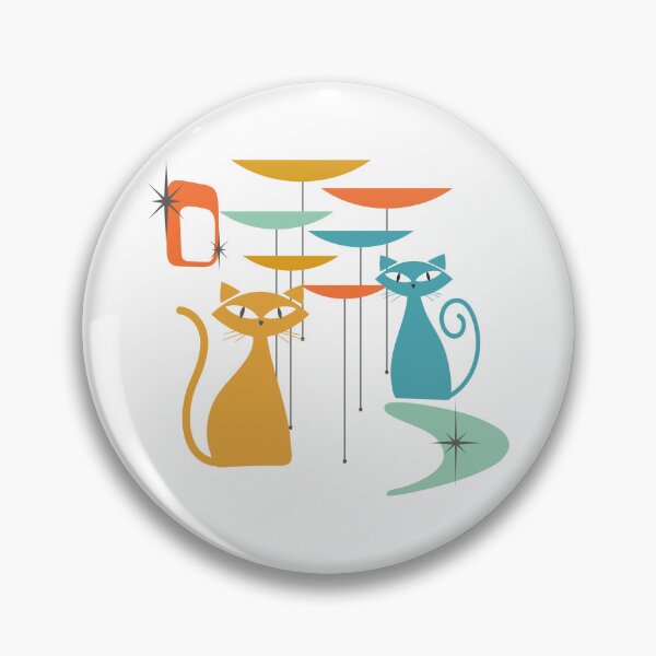 Item preview, Retro Vintage Atomic Cat Mid Century Colorful MCM designed and sold by Guess4best.