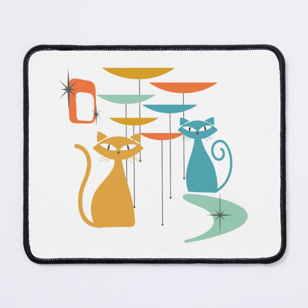 Item preview, Retro Vintage Atomic Cat Mid Century Colorful MCM designed and sold by Guess4best.