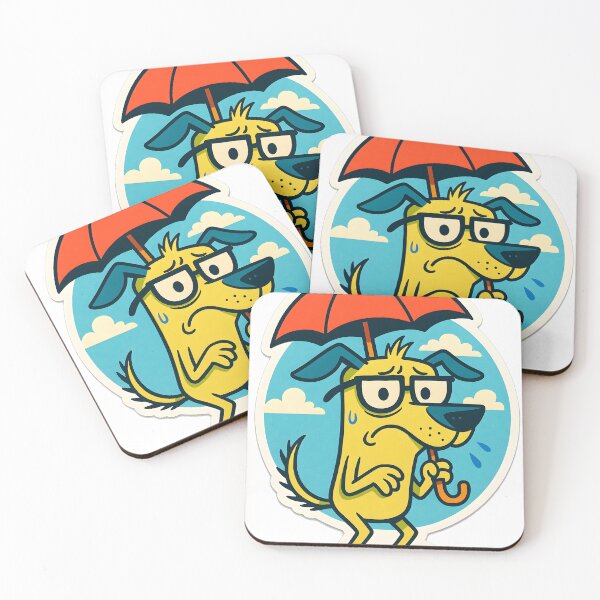 Item preview, Paranoid Dog with Umbrella in Sunshine designed and sold by michallechowicz.
