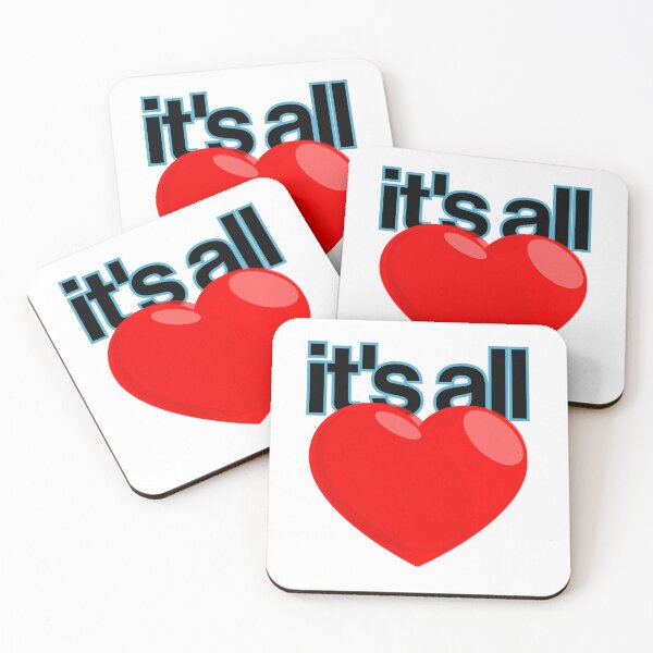 Item preview, It's All Love (black text) designed and sold by Kipepeo Design Ltd..
