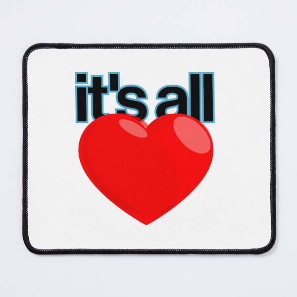 Item preview, It's All Love (black text) designed and sold by Kipepeo Design Ltd..